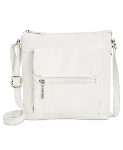 Giani Bernini Venice Nappa Leather Crossbody, Exclusively At Macy's In White