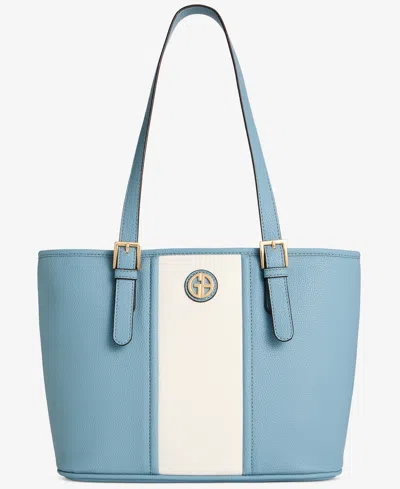 Giani Bernini Vertical Colorblock Tulip Tote, Macy's Exclusive In Multi