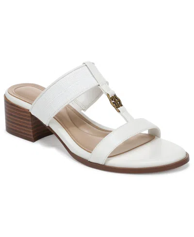 Giani Bernini Women's Almond Toe Stacked Heel Sandals, Macy's Exclusive In White