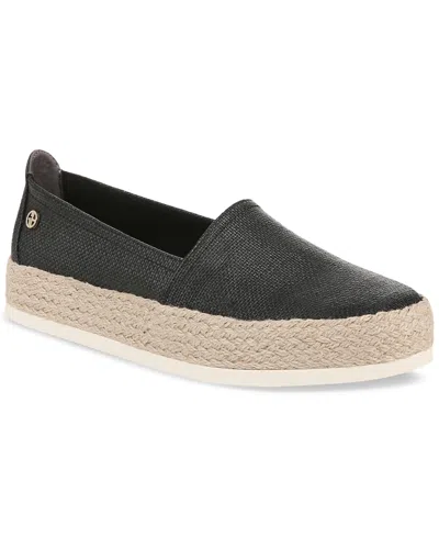 Giani Bernini Women's Archerr Memory Foam Espadrilles, Created For Macy's In Black Raffia