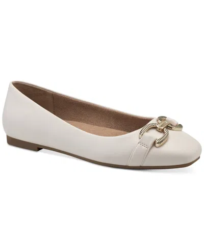 Giani Bernini Women's Brookee Memory Foam Ballet Flats, Created For Macy's In Linen