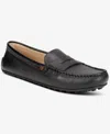 Giani Bernini Women's Carinna Memory Foam Slip On Drivers, Created For Macy's In Black Leather