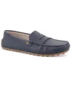 Giani Bernini Women's Carinna Memory Foam Slip On Drivers, Created For Macy's In Royal Navy Leather