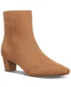 Giani Bernini Carlie Womens Zipper Faux Suede Booties In Camel Micro