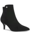 Giani Bernini Carminee Womens Solid Faux Suede Ankle Boots In Black