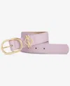 Giani Bernini Women's Cut-out-logo Loop Pant Belt, Exclusively At Macy's In Purple