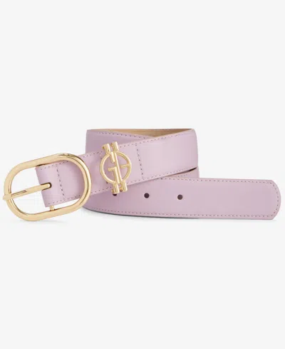 Giani Bernini Women's Cut-out-logo Loop Pant Belt, Exclusively At Macy's In Purple