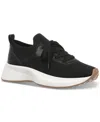 Giani Bernini Women's Floraa Memory Foam Sporty Lace Up Sneakers, Created For Macy's In Black Knit