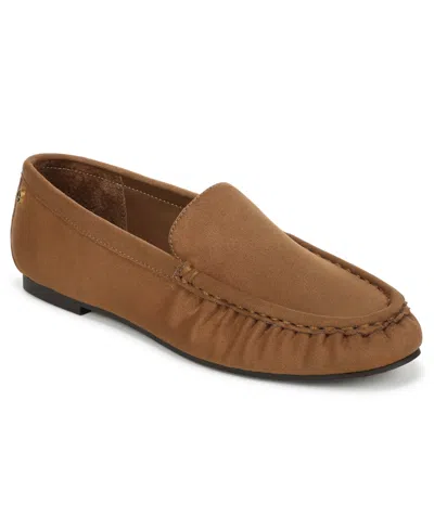 Giani Bernini Women's Francesca Rouched Round Toe Loafers, Macy's Exclusive In Brown