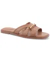 Giani Bernini Women's Freyaa Memory Foam Slide Flat Sandals, Created For Macy's
