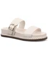 Giani Bernini Women's Gianaa Memory Foam Double Band Footbed Sandals, Created For Macy's In White