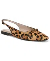 Giani Bernini Women's Ginna Snip Toe Slingback Flats, Created For Macy's In Brown