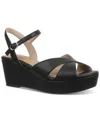 Giani Bernini Women's Jayleen Memory Foam Platform Wedge Sandals, Created For Macy's In Black