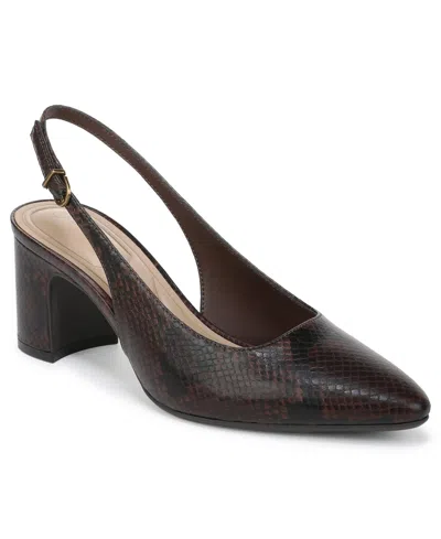 Giani Bernini Women's Jerseyy Slingback Pumps, Macy's Exclusive In Brown Snake