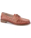 Giani Bernini Women's Lylaa Memory Foam Boat Shoe Loafers, Created For Macy's In Tobacco Brown Leather