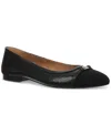 Giani Bernini Madelineef Womens Buckle Manmade Loafers In Python Black Micro