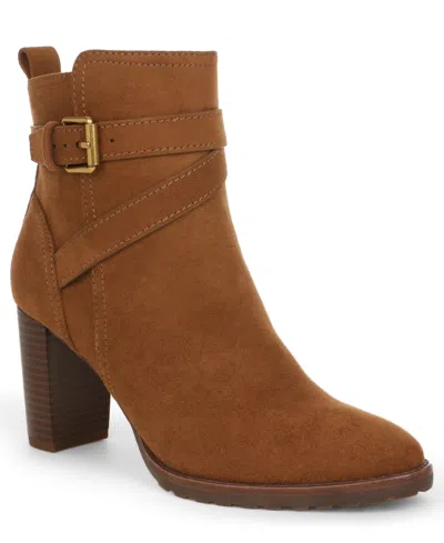Giani Bernini Women's Ninha Block Heel Booties, Macy's Exclusive In Brown
