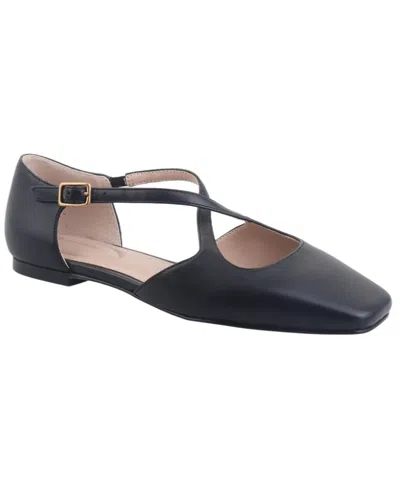 Giani Bernini Women's Perrie Crisscross Strap Flats, Created For Macy's In Black
