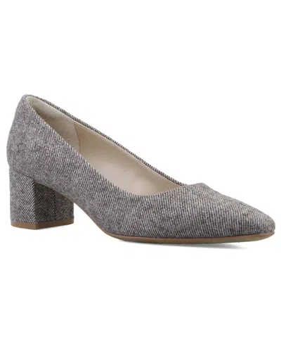Giani Bernini Women's Reagann Block Heel Pumps, Macy's Exclusive In Gray