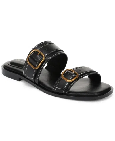 Giani Bernini Women's Scottiee Flat Slide Sandals, Macy's Exclusive In Black