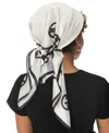 Giani Bernini Women's Signature Logo Square Scarf In Black White