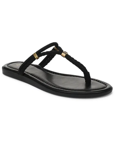 Giani Bernini Women's Tylee Braided Flat Slides Sandals, Macy's Exclusive In Black