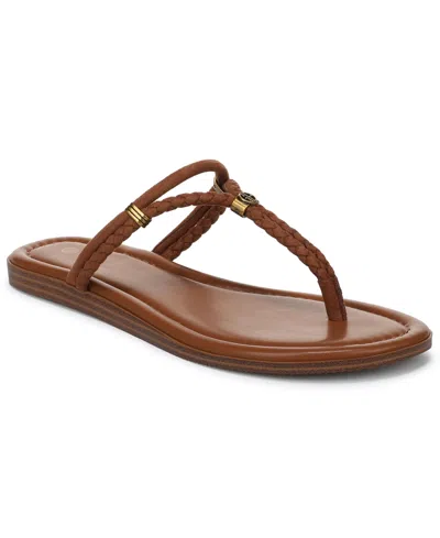 Giani Bernini Women's Tylee Braided Flat Slides Sandals, Macy's Exclusive In Brown