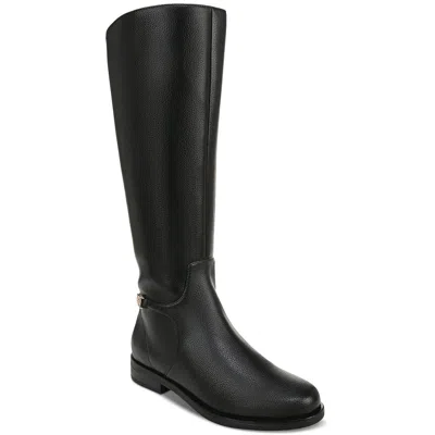 Giani Bernini Womens Zipper Manmade Knee-high Boots In Black