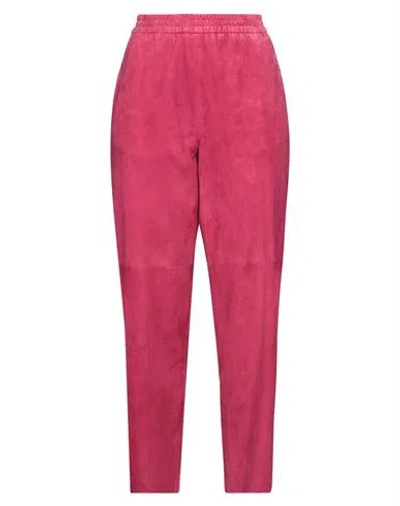 Giani Woman Pants Garnet Size 8 Leather In Red