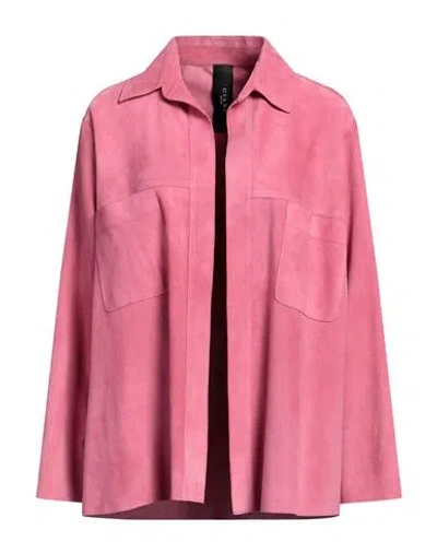 Giani Woman Shirt Pastel Pink Size 8 Leather