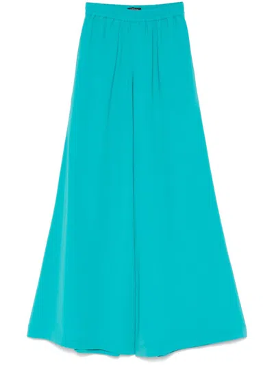 Gianluca Capannolo Elastic Waist Wide-leg Pants In Blue