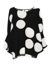 BELL-SLEEVE POLKA-DOT TOP