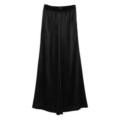 Gianluca Capannolo Elastic-waist Wide-leg Trousers In Black
