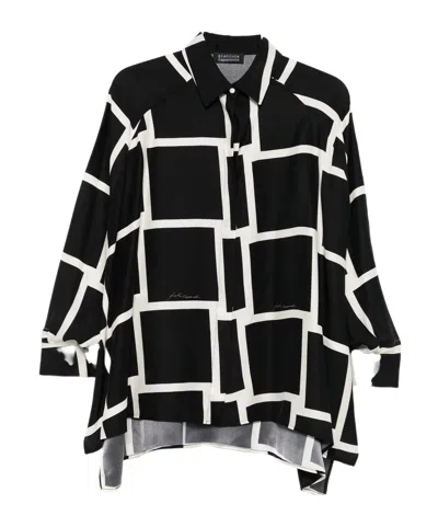GIANLUCA CAPANNOLO GEOMETRIC-PRINT SHIRT