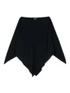 Gianluca Capannolo Cape-design Satin Blouse In Blue