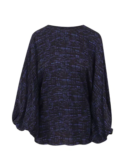 Gianluca Capannolo Check-print Balloon-sleeve Blouse In Blue