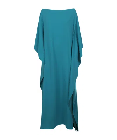 Gianluca Capannolo Draped Maxi Dress In Blue