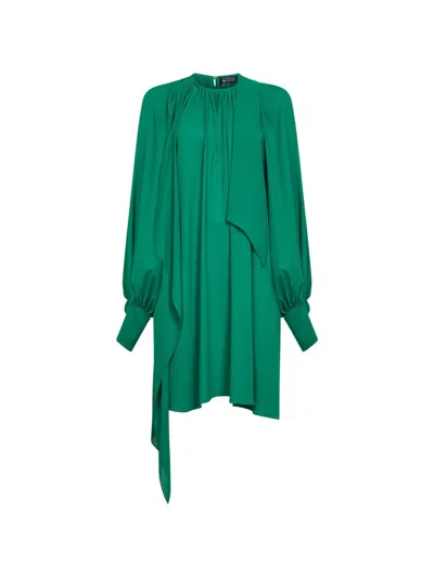 Gianluca Capannolo Draped Mini Dress In Green