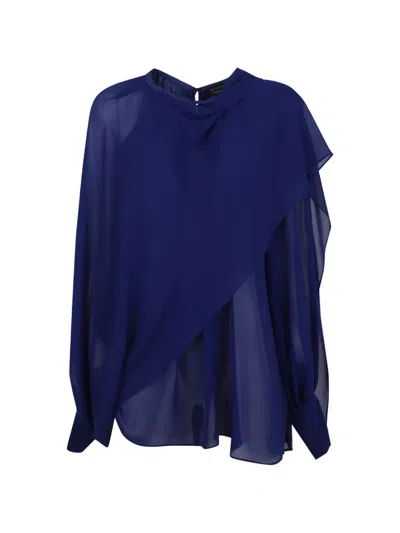 Gianluca Capannolo Draped Top In Blue