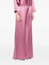 Gianluca Capannolo Elastic-waist Satin Trousers In Pink