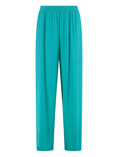 Gianluca Capannolo Antonella Silk Trousers In Green