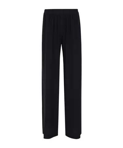 Gianluca Capannolo Elastic-waist Wide-leg Pants In Black