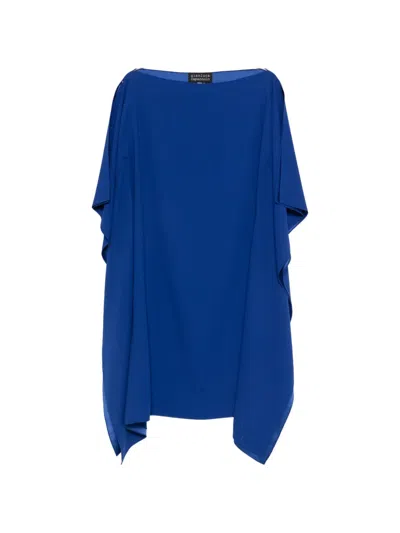 Gianluca Capannolo Eve Batwing Midi Dress In Blue
