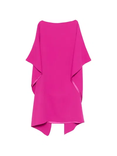 Gianluca Capannolo Eve Cape Mini Dress In Pink