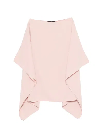 Gianluca Capannolo Eve Cape Top In Pink