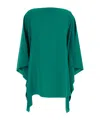 Gianluca Capannolo 'iris' Green Sleeveless Dress With Semi-transparent Design In Green