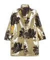 Gianluca Capannolo Floral Pattern Coat In Brown