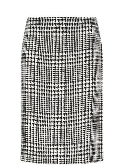 GIANLUCA CAPANNOLO HOUNDSTOOTH PENCIL SKIRT