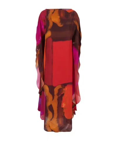 GIANLUCA CAPANNOLO GIANLUCA CAPANNOLO IRIS LONG PRINTED DRESS