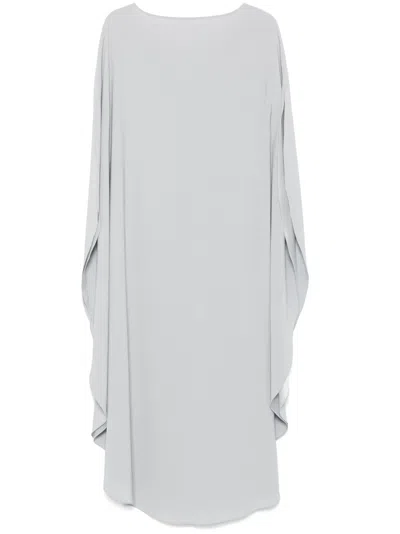Gianluca Capannolo Iris Maxi Dress In Silver